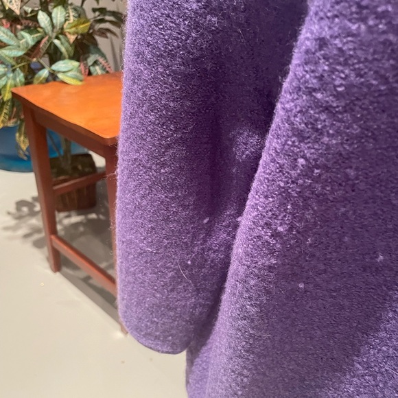 Ladies Christopher and Banks 3/4 sleeve jacket purple - Picture 4 of 6